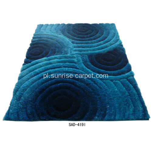 Polyester Shaggy Carpet z wzorem 3D do dekoracji wnętrz